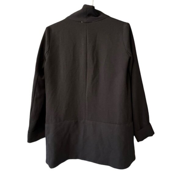 Bar III Womens Open-Front Blazer Jacket in Black Size Small Collarless Career - Picture 2 of 10